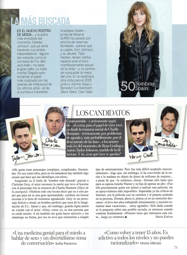 50 Sombras Vogue España febrero 15 2