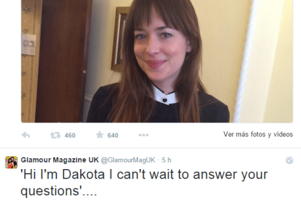 Q&A con Dakota en el Twitter de la revista Glamour UK (Traducido)