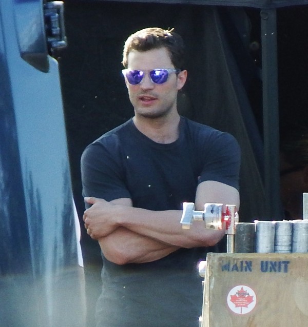 52042656 Actor Jamie Dornan was seen filming crash scenes in the helicopter Charlie Tango in Vancouver, Canada on May 2, 2016. Jamie's wife Amelia Warner is reportedly getting jealous of co-star Dakota Johnson's and Jamie chemistry on set. FameFlynet, Inc - Beverly Hills, CA, USA - +1 (310) 505-9876